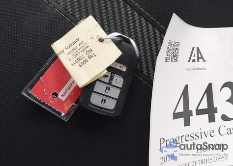 2018 Honda Civic Ex from USA, damaged, VIN 2HGFC2F78JH529955